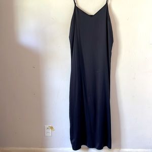 Dark navy slip dress